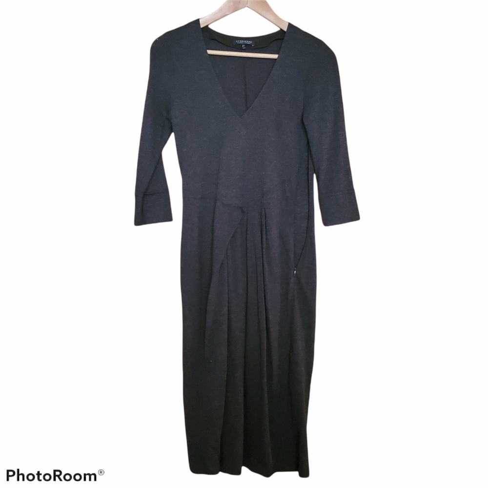 Strenesse Gabriele Strehle Wool Blend Gray Dress 4